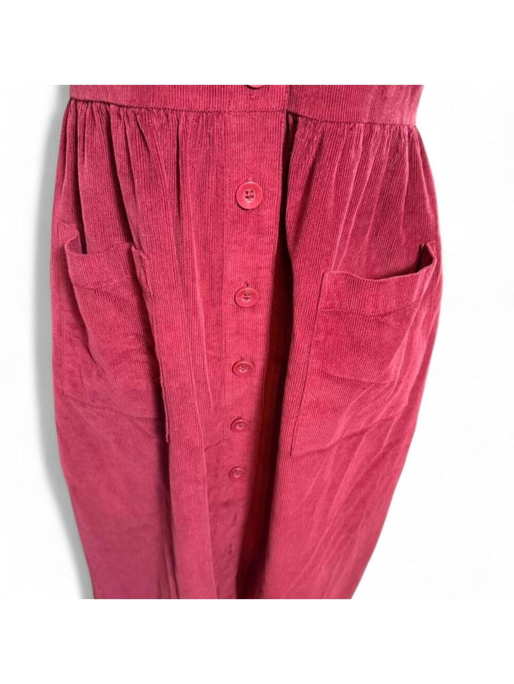 NWT Vermont Country Store Burgundy Corduroy Jumper size XS - Picture 3 of 8